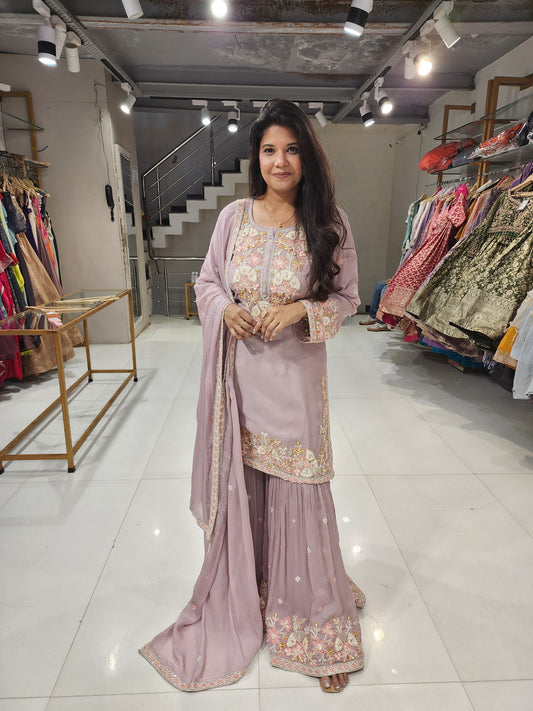 Threadwork sharara suit