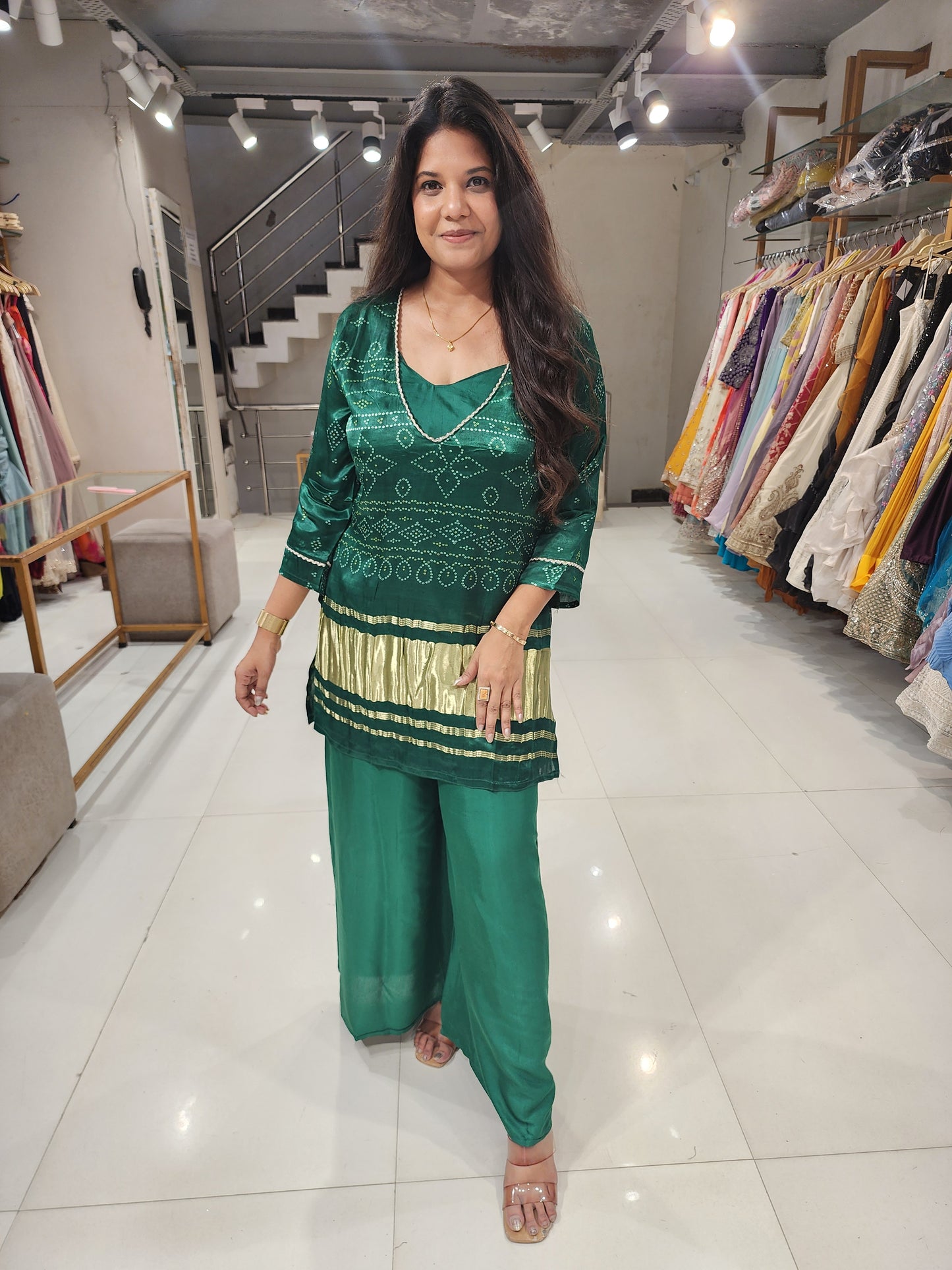 Gajji bustier co-ord set