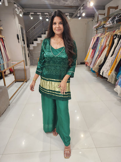 Gajji bustier co-ord set