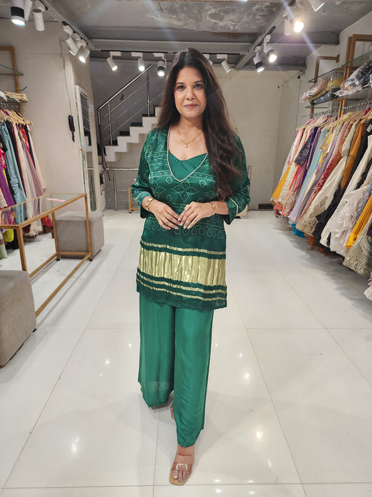 Gajji bustier co-ord set