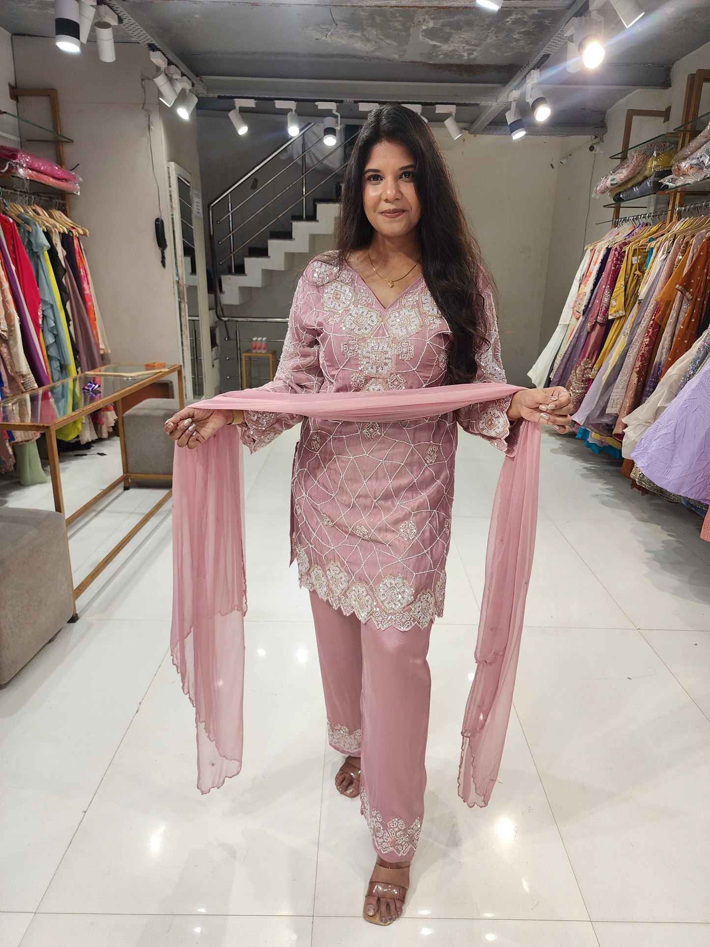 Embroided co-ord set