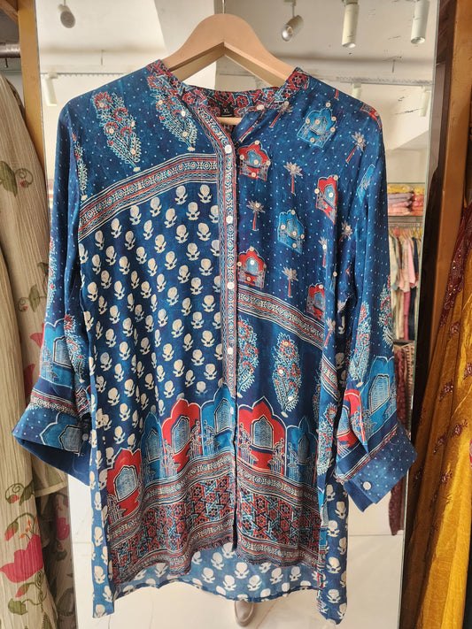 Ajrak crepe shirts