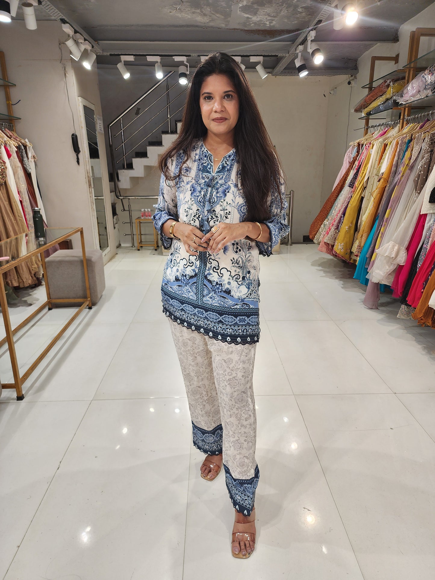 Crepe printed co-ord set