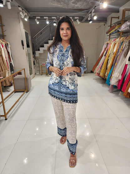 Crepe printed co-ord set