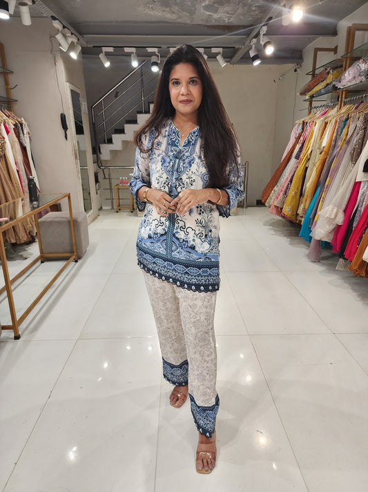 Crepe printed co-ord set