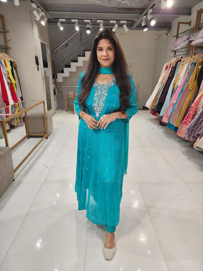 Chinon anarkali suit