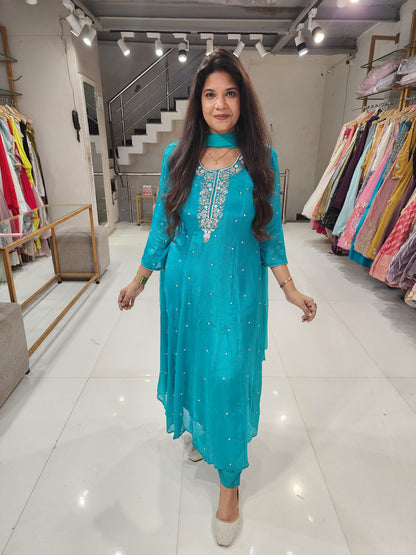 Chinon anarkali suit