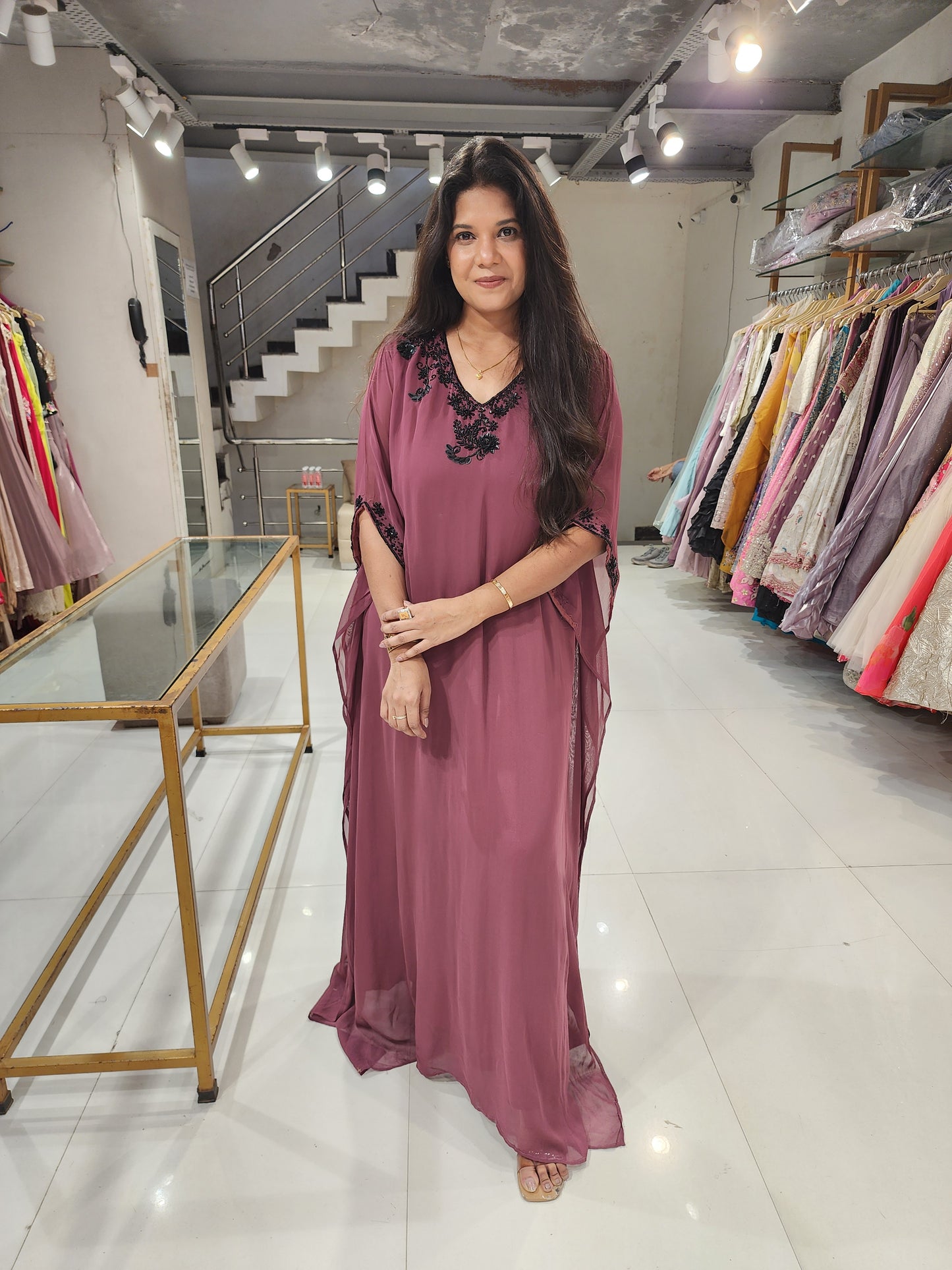Ine piece long kaftaan dress