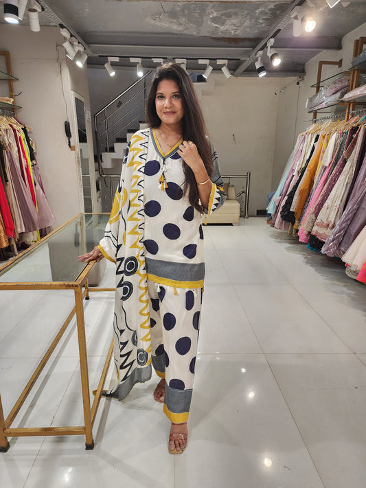 Muslin polka muslin farshi suit