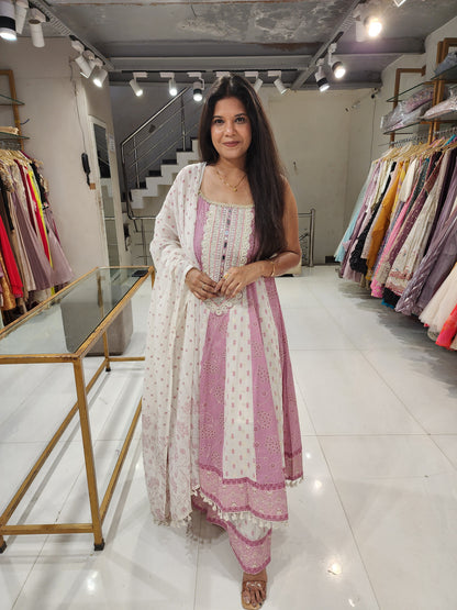 Step anarkali suit