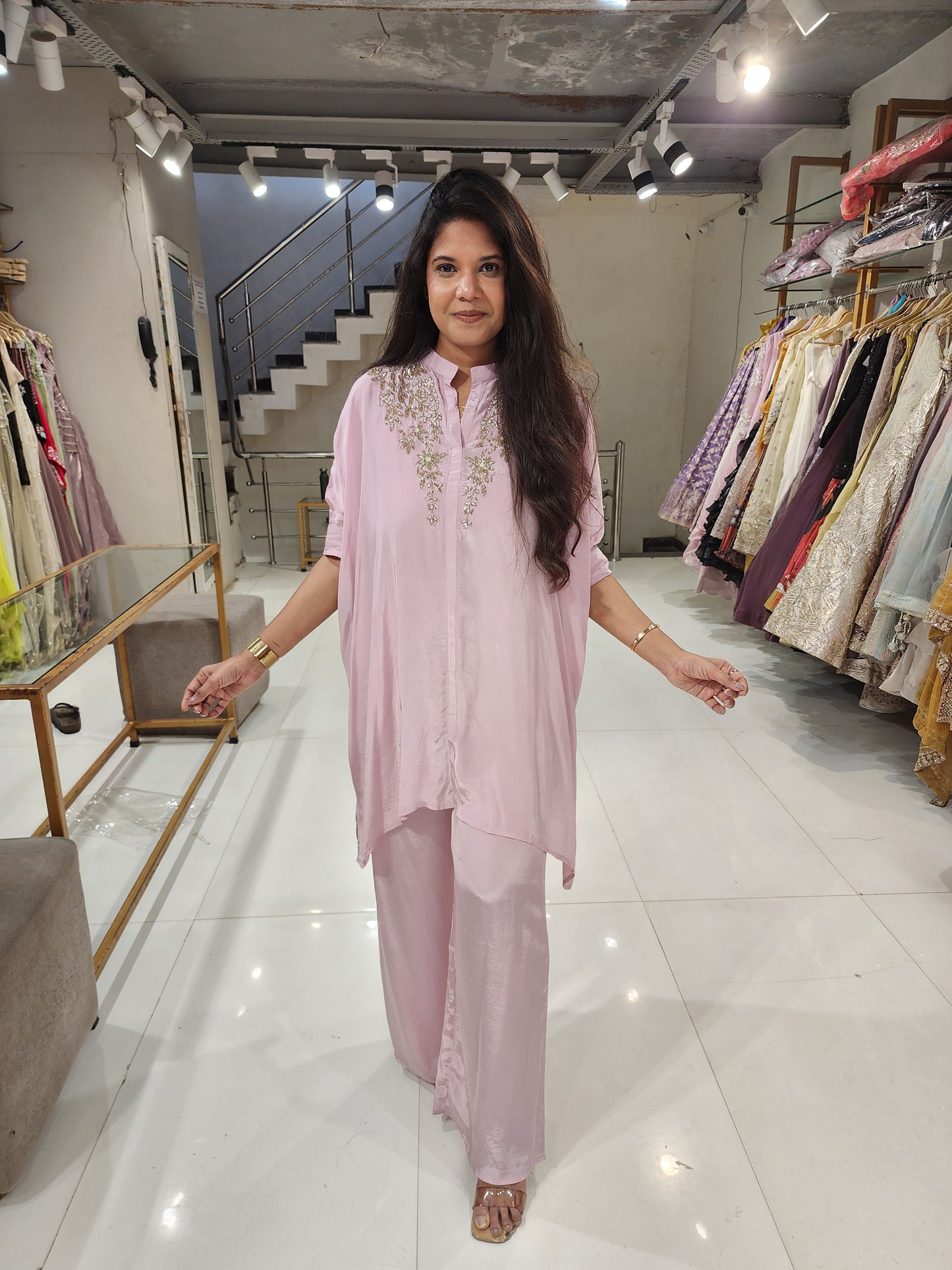 Baggy embroided co-ord set