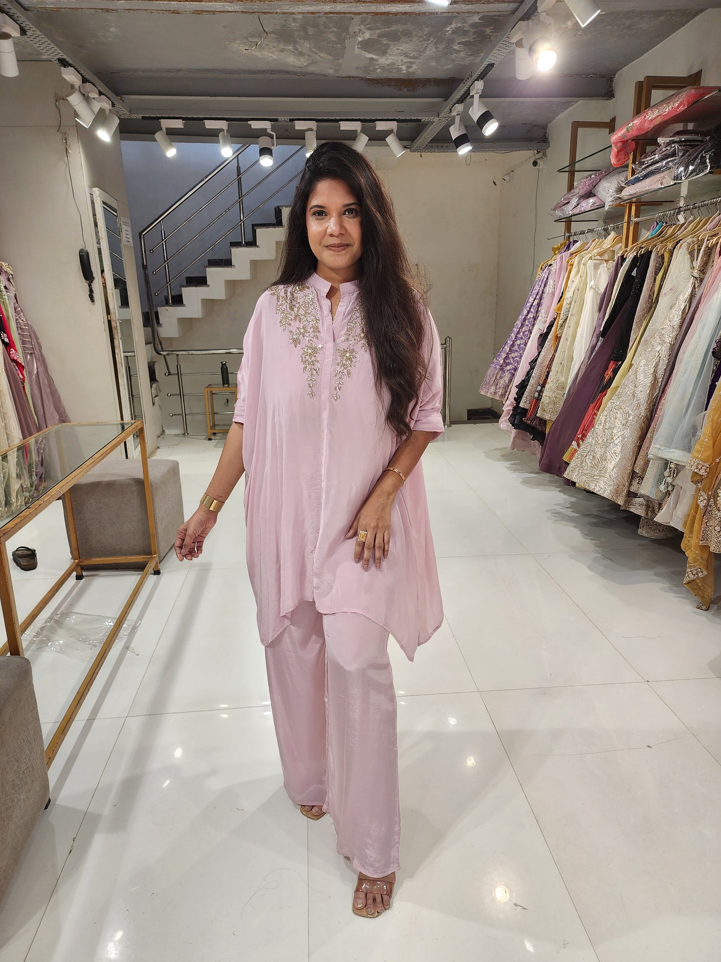 Baggy embroided co-ord set