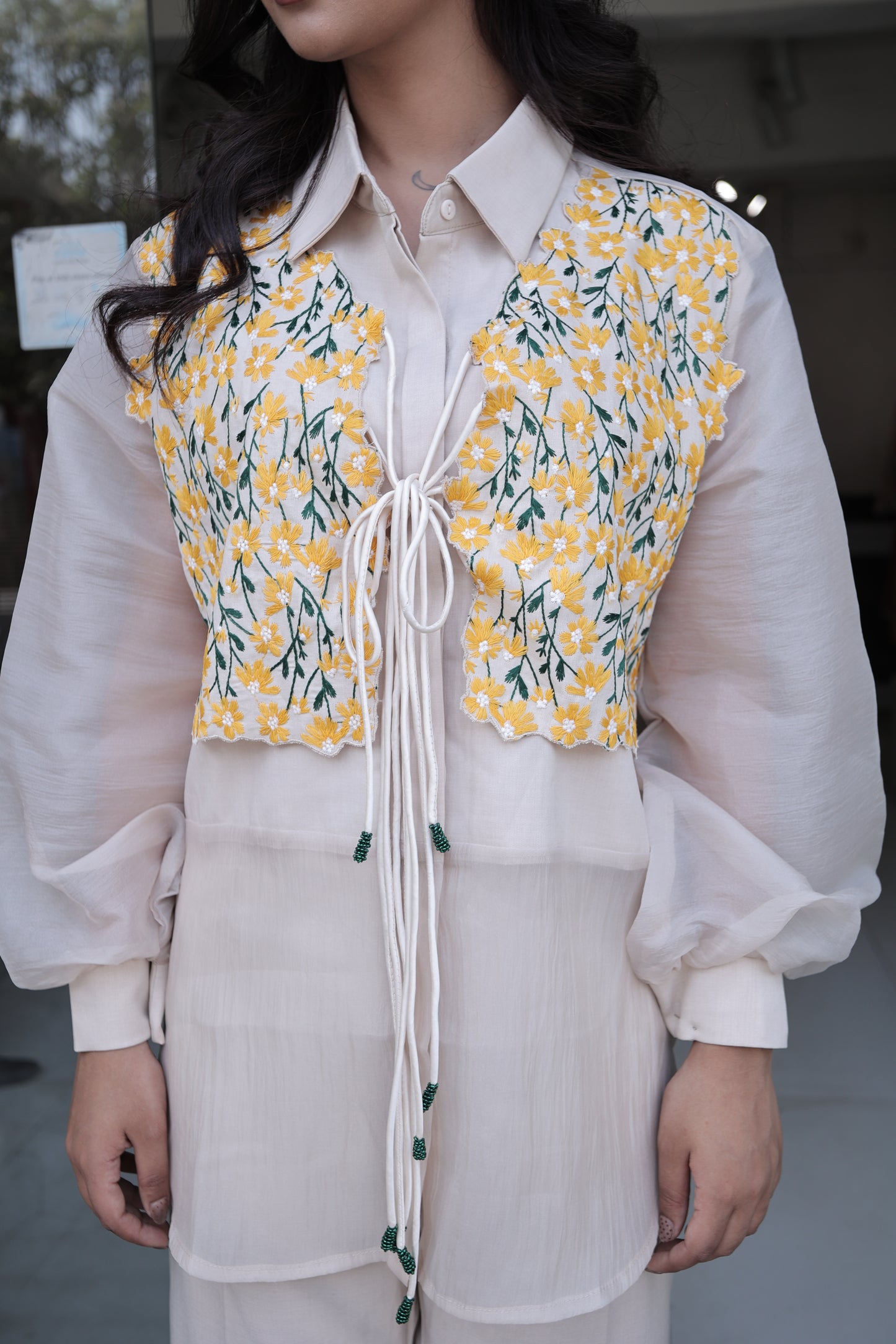 3pc organza co-ord set
