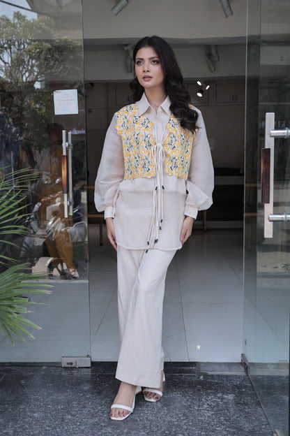 3pc organza co-ord set