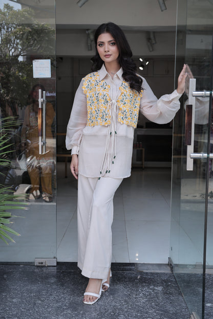 3pc organza co-ord set
