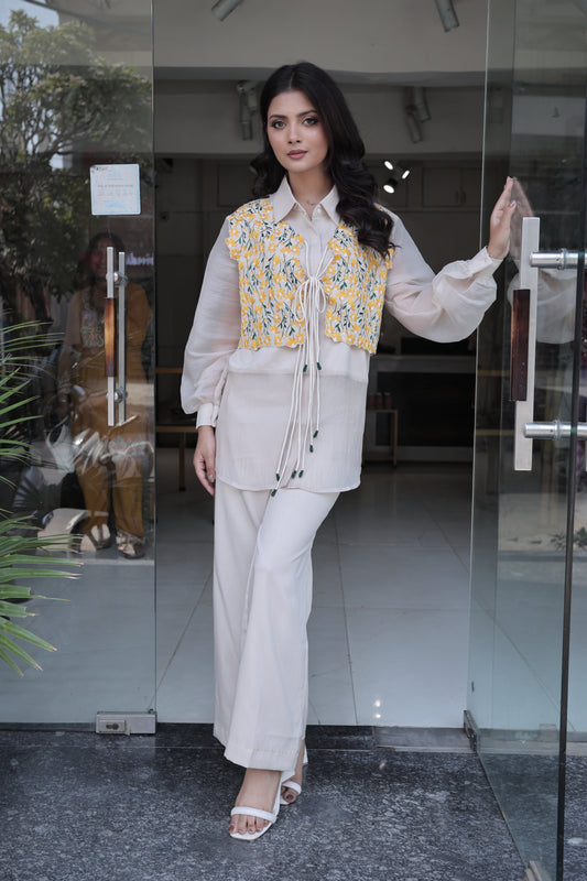 3pc organza co-ord set