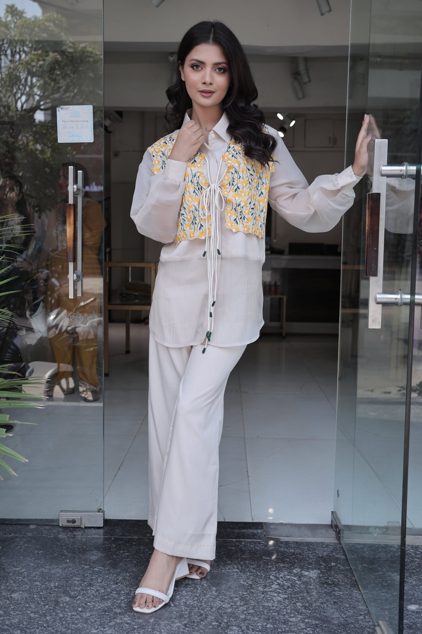 3pc organza co-ord set