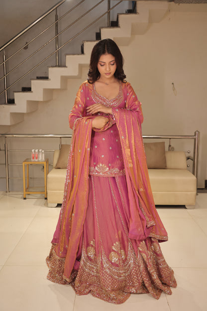 Rajgharana short kurti lehenga set