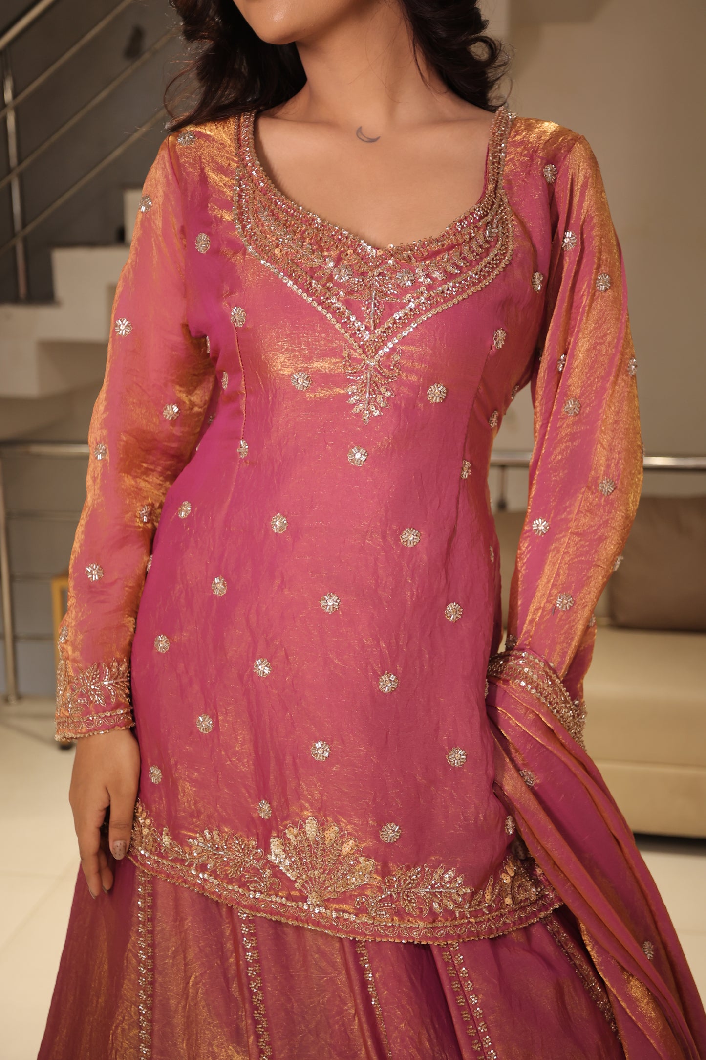 Rajgharana short kurti lehenga set