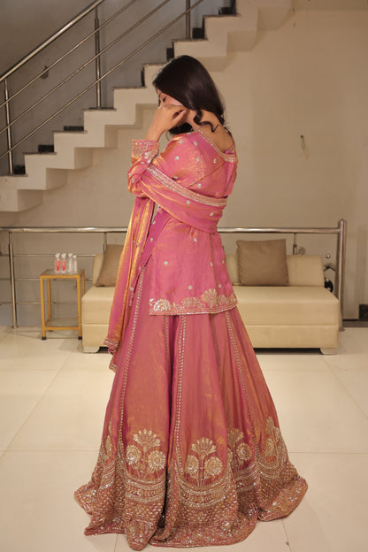 Rajgharana short kurti lehenga set
