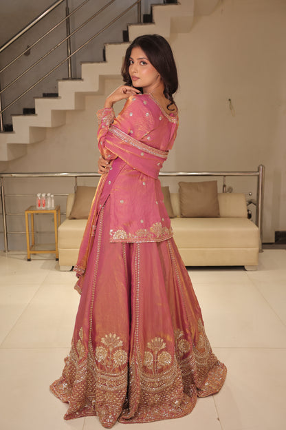 Rajgharana short kurti lehenga set