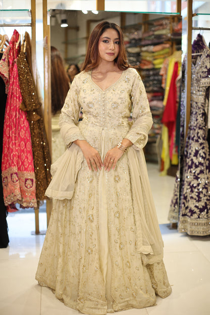 Mahira Centre slit indowestern dress