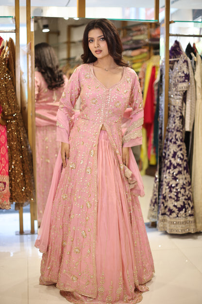 Mahira Centre slit indowestern dress