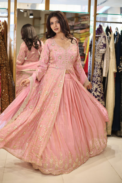 Mahira Centre slit indowestern dress