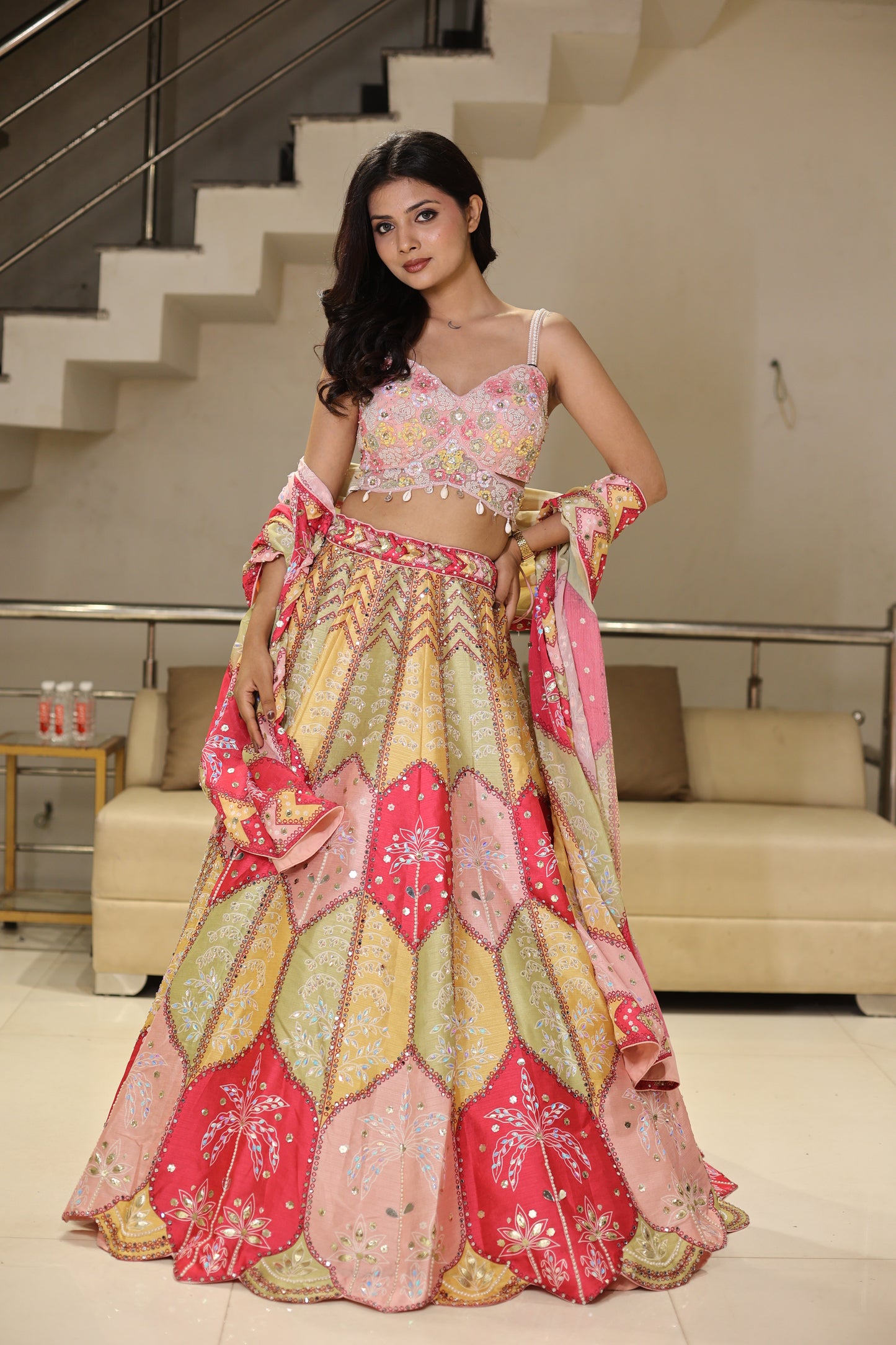 Carnival multi lehenga set