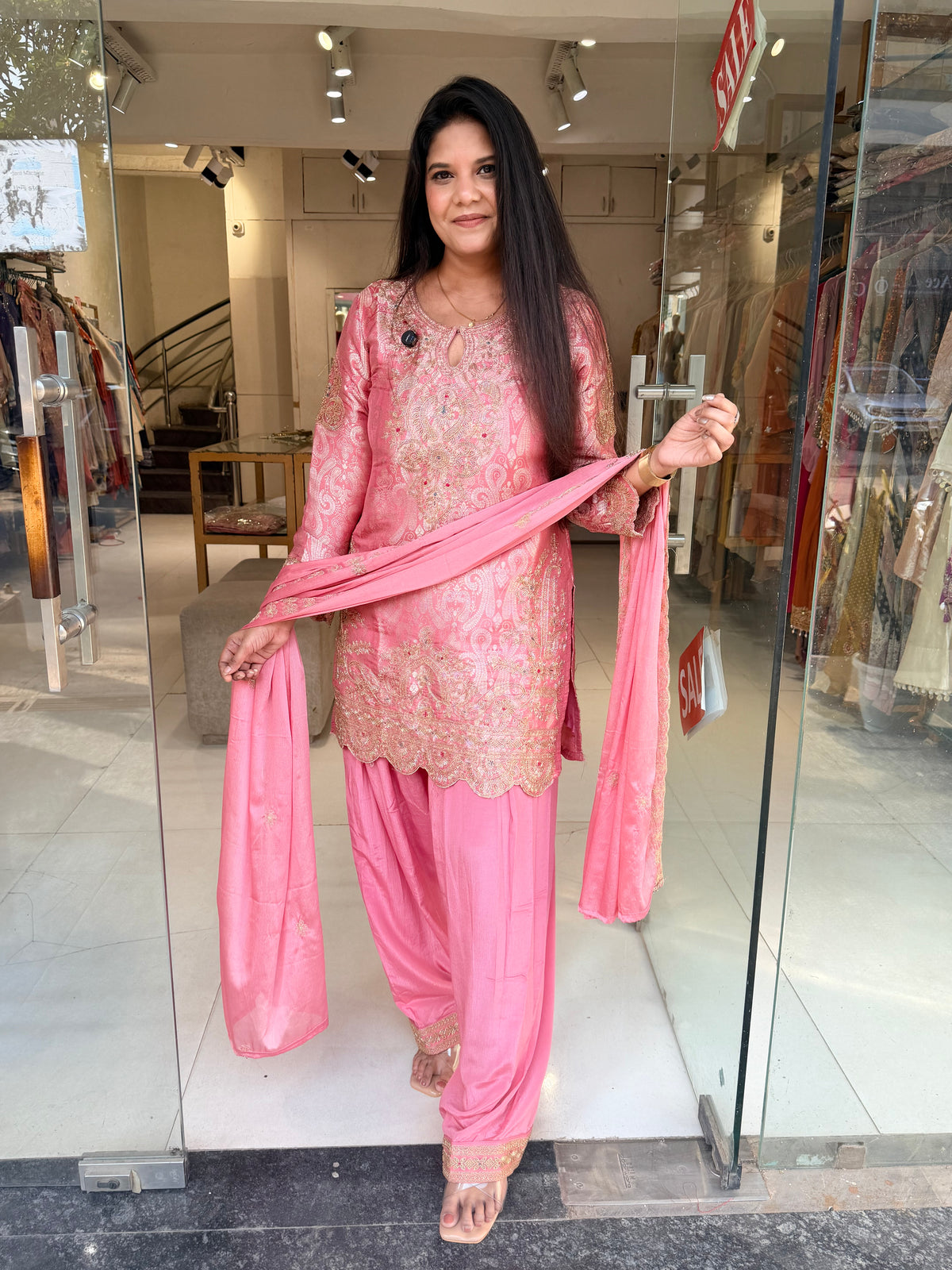 Girraf tissue farshi salwar suit