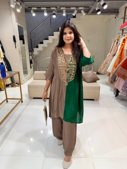 Half n half baggy co-ord set