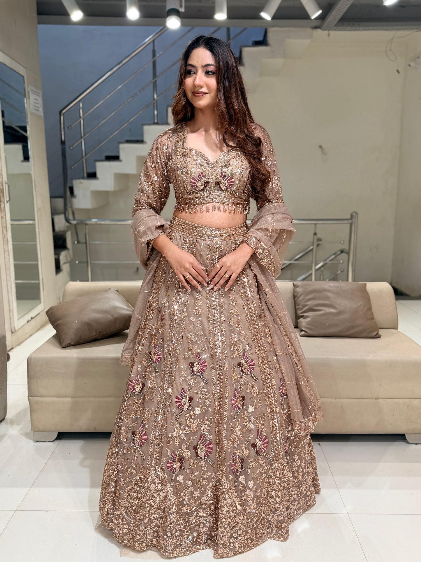 Embroided lehenga set