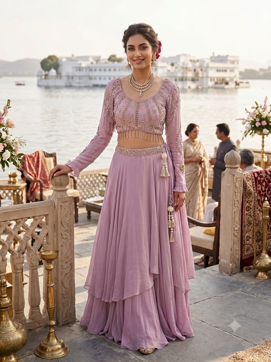 Indowestern lehenga set