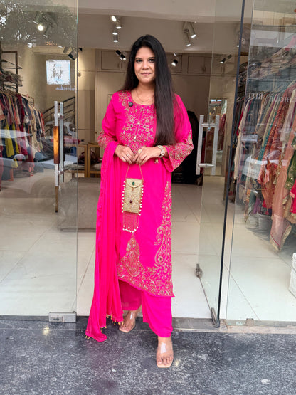 Straight pakistani suit