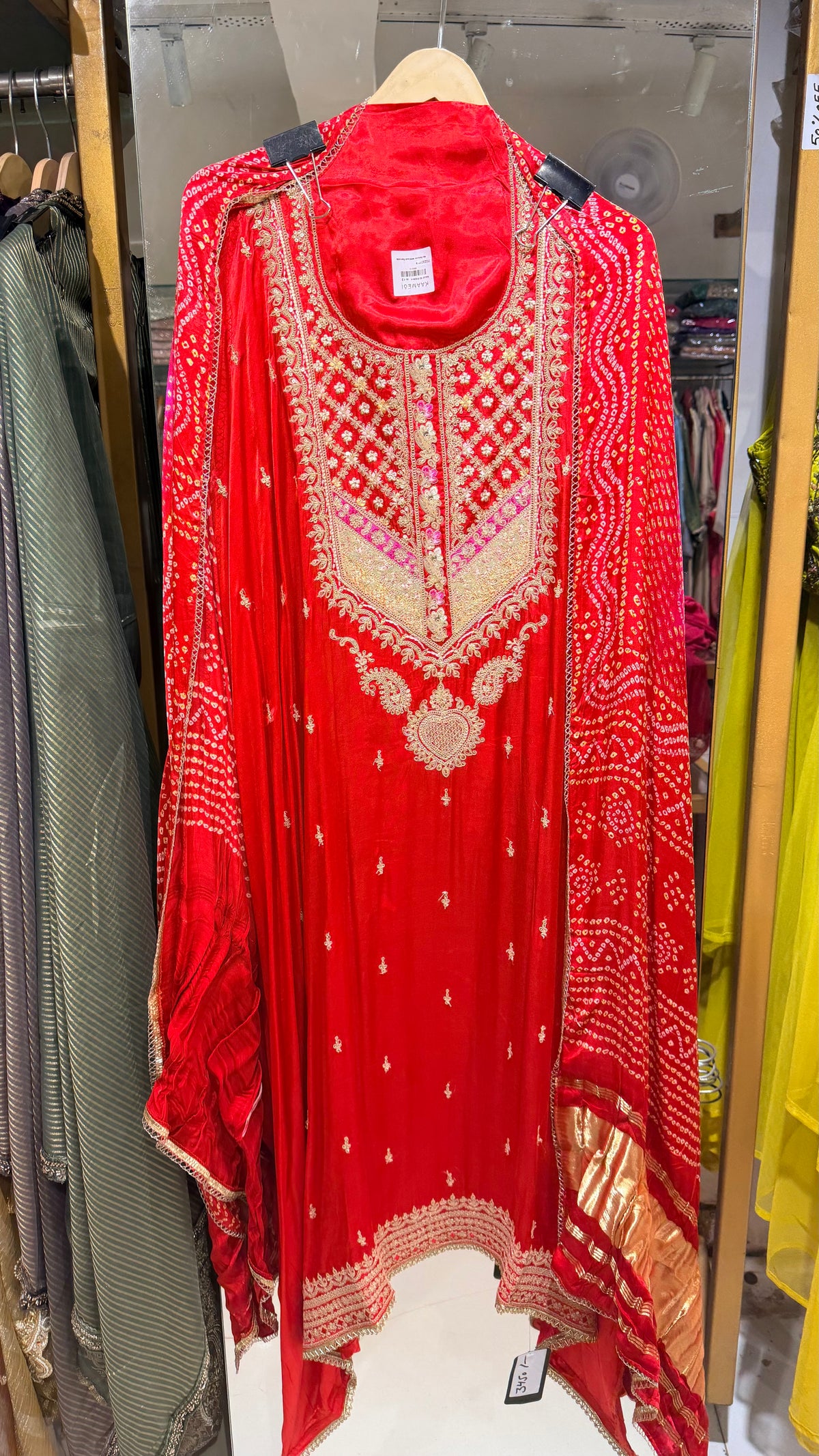 Gajji silk unstitched suit