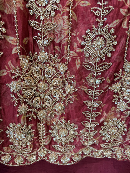 Crepe unstitched suit