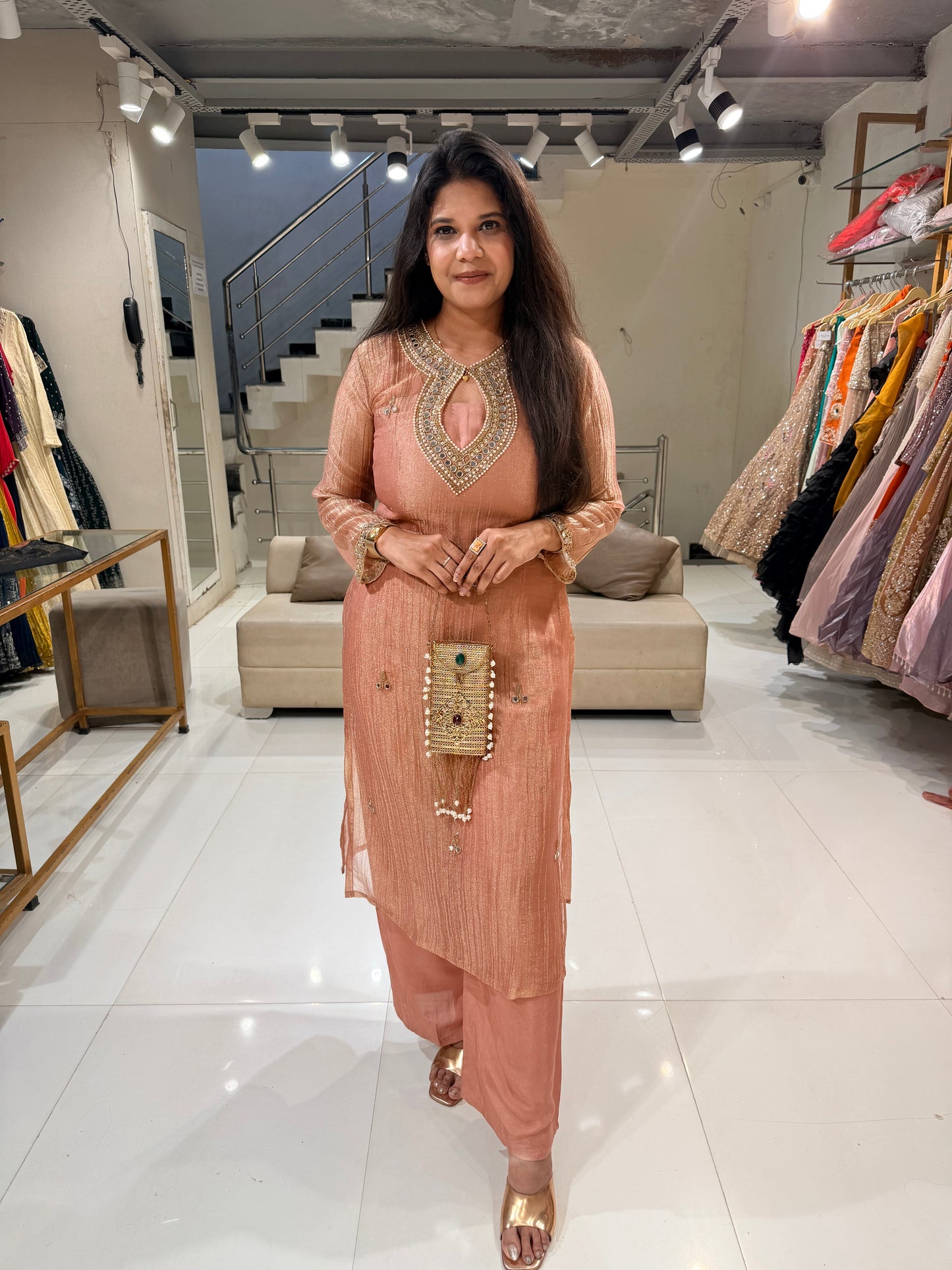 3pc embellished tissue co-ord set