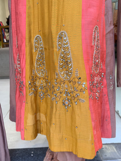 Mull chandwri anarkali suit- boota