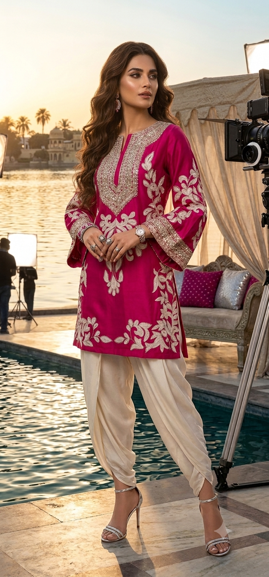 Dola silk tulip co-ord set