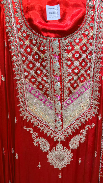 Gajji silk unstitched suit