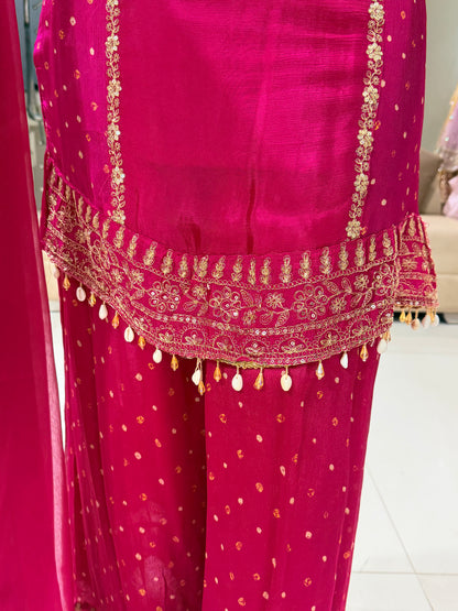 Chinon mirror work suit