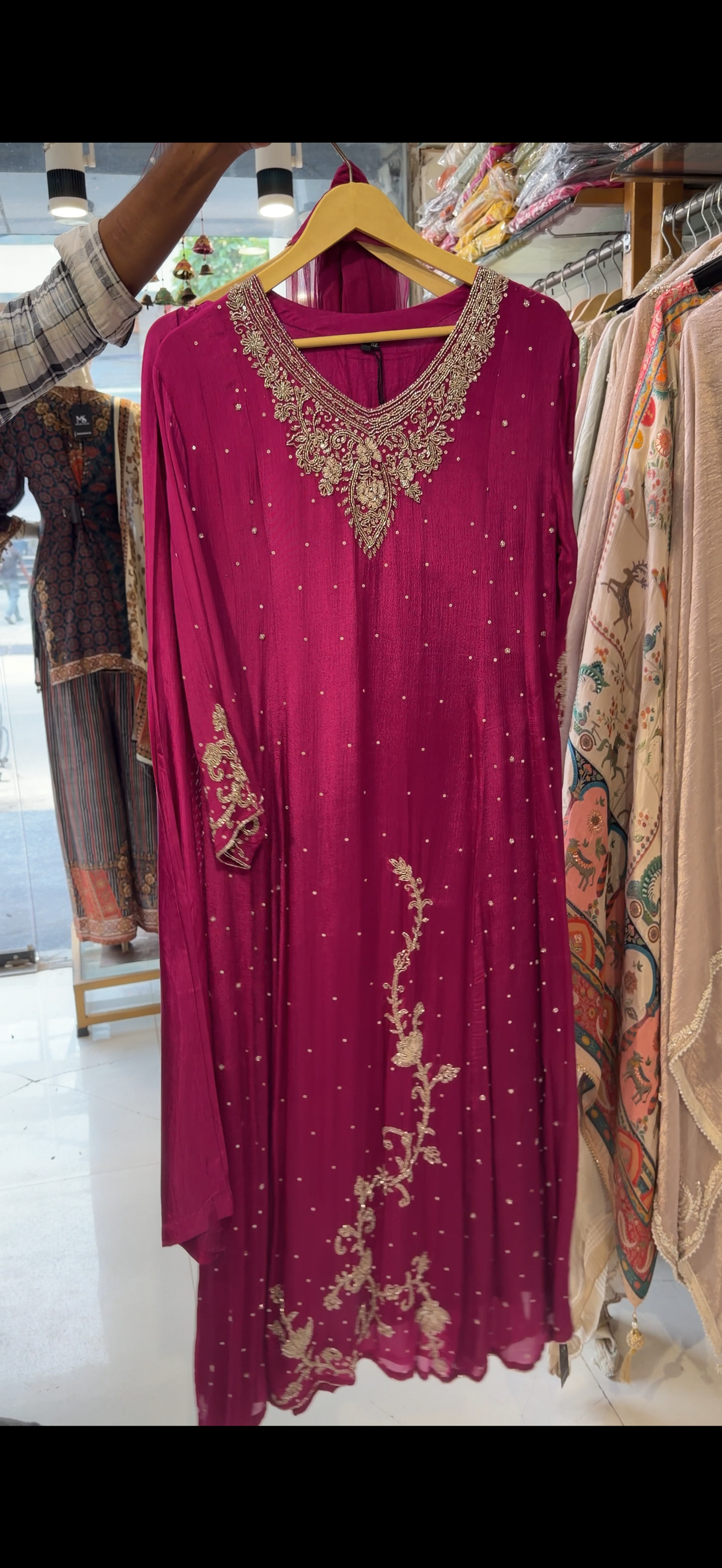 Chinon anarkali suit