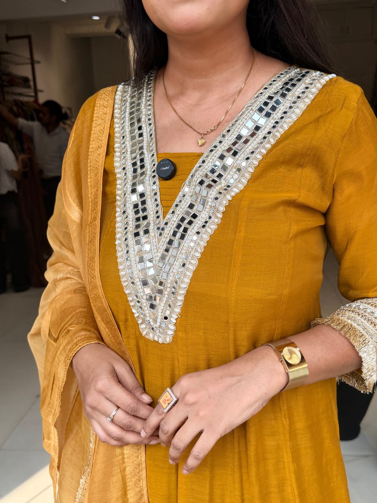 Surat mull chanderi anarkali suit