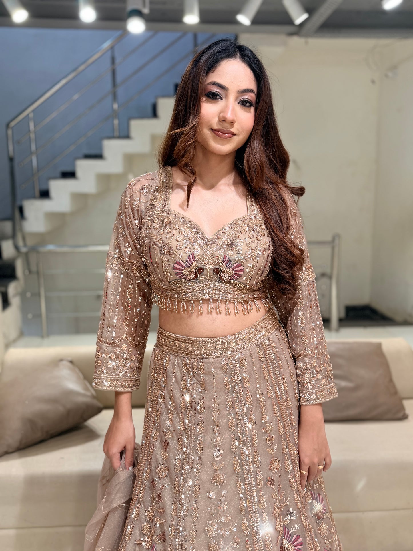 Embroided lehenga set