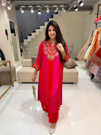 Embellished long co-ord set