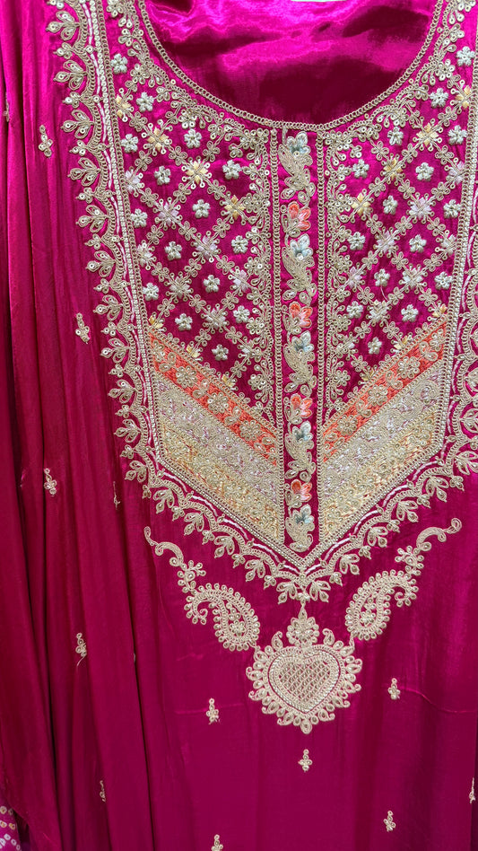 Gajji silk unstitched suits
