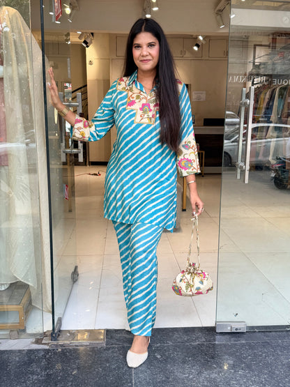 Leheriya muslim co-ord set