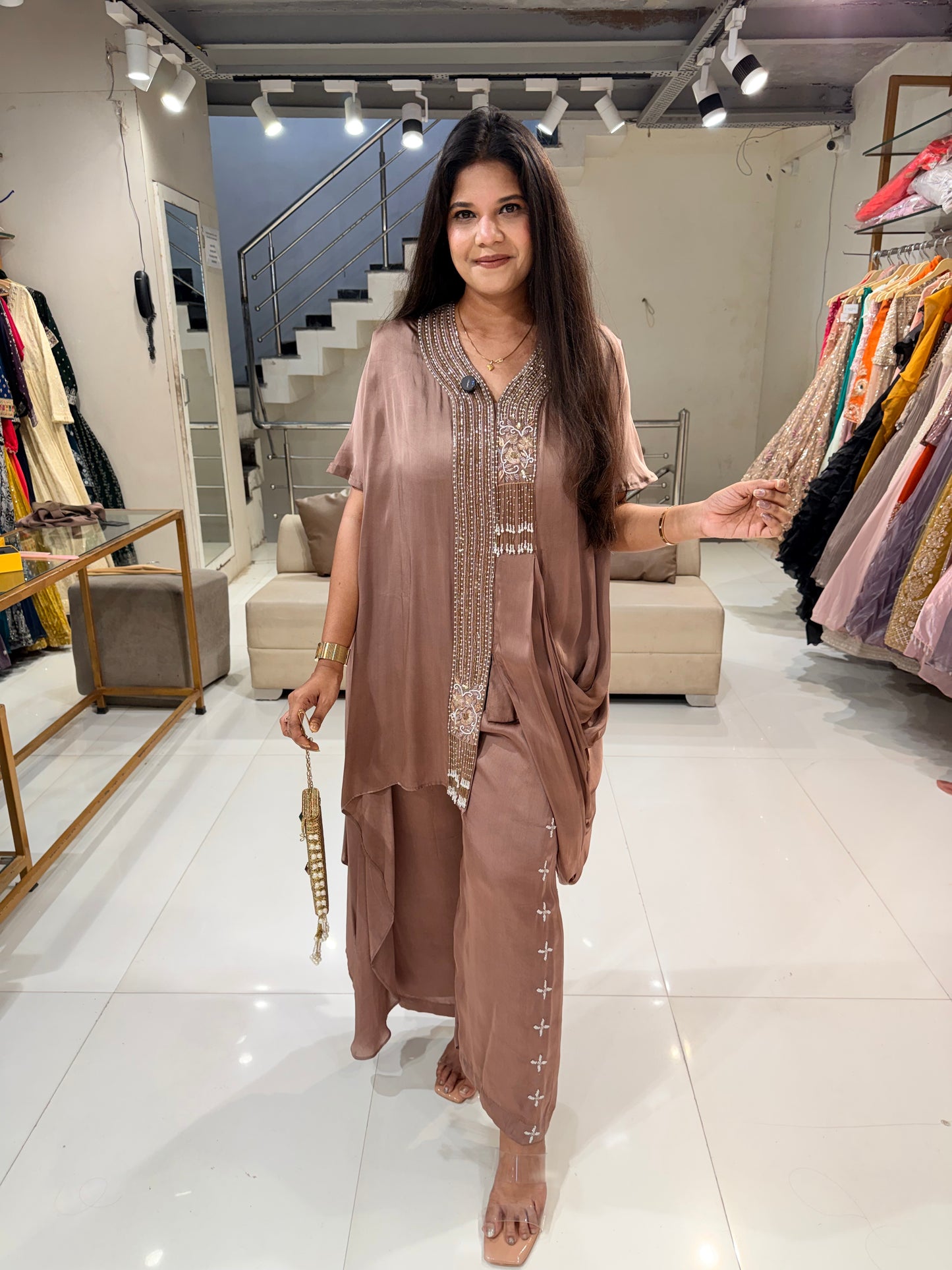Satin silk co-ord set
