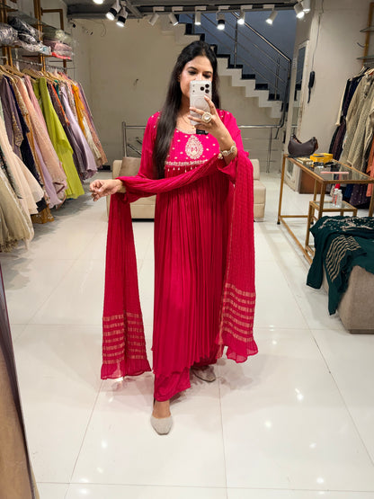 Chinon anarkali suit
