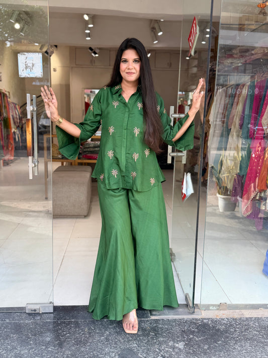 Coconut tree green co-ord